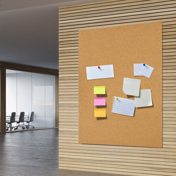 Symple Stuff Rectangle Frameless Cork Boards Wayfair